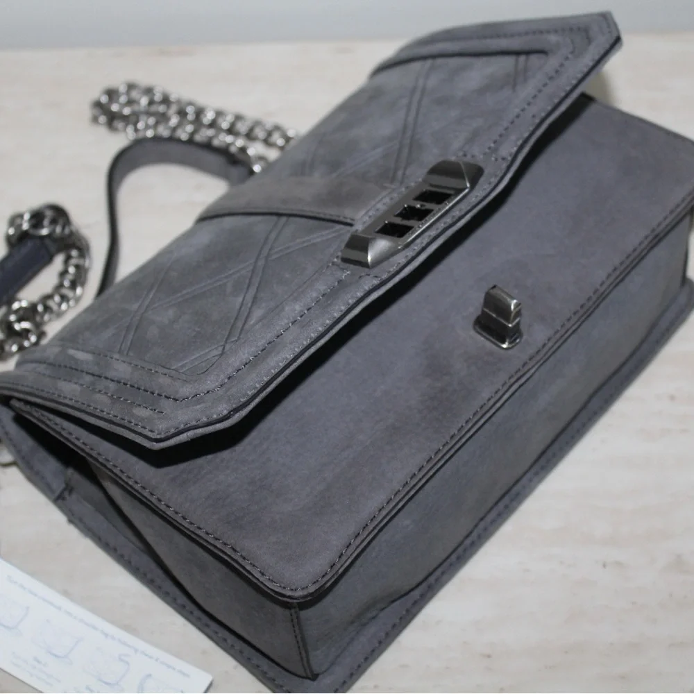 Rebecca Minkoff Grey Love Crossbody Bag - Picture 14 of 16